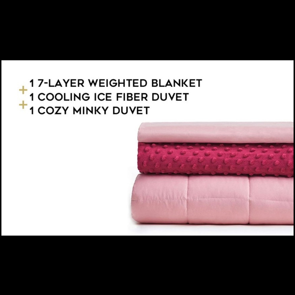 YnM Weighted Blanket (3 Piece Set 15 Pound)